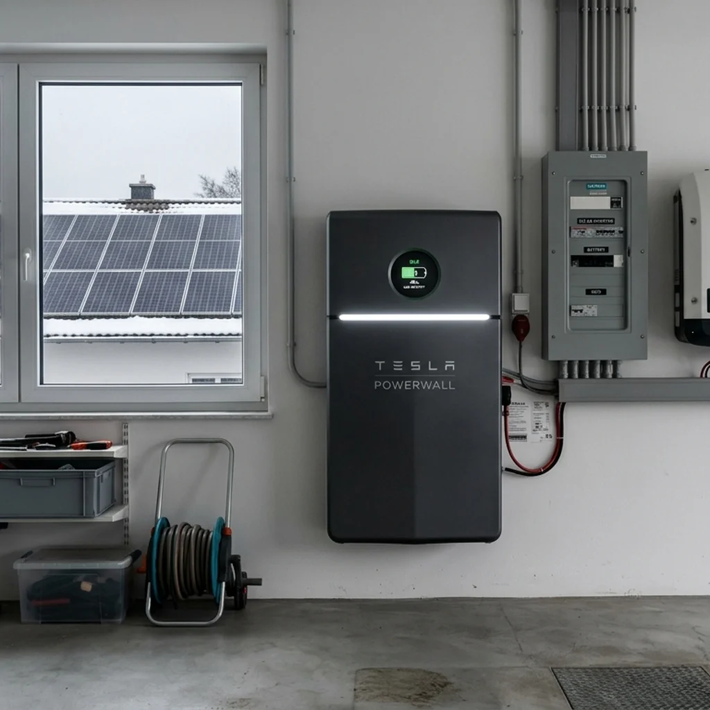 Thuisbatterij die enkel eigen zonnestroom opslaat, zonder dynamisch contract.